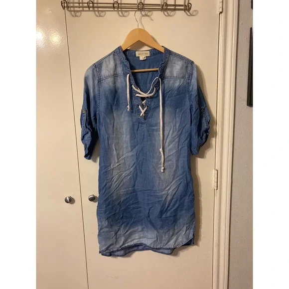 cloth & stone | Dresses | Cloth And Stone Denim Dress | Poshmark